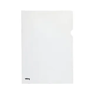 Viking Deluxe Stark Klarsichthülle DIN A4 Genarbt Transparent PP (Polypropylen) 145 Mikron 25 Stück
