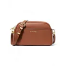 Michael Kors für Damen. 32F5GJ6C5L Jet Set kleine Kamera-Umhängetasche aus braunem Leder (OSFA), Lässig