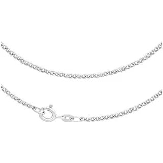 Joyes Boutique Goldkette JB Damen Goldkette Panzerkette 2,1 mm Weißgold 585 14 Kt 50 cm (Made in Germany, inkl. Etui, Zertifikat u. Garantie, 1-tlg., JB), zu Kleid, Shirt, Jeans, Sneaker! Anlass Geburtstag Weihnachten goldfarben 50.0 cm