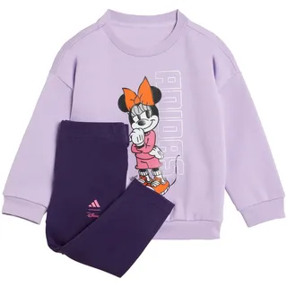adidas Unisex Kids Disney Minnie Maus Jogginganzug für Kinder Powder Plum/Lucid Pink 86 - 86