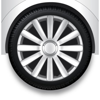 ZentimeX Z732378 Radkappen Radzierblenden universal 14 Zoll Silver