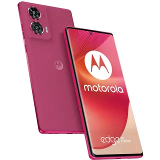 Motorola Edge 50 Fusion (12/512 GB, Dual-Kamera 50 + 13 MP, Display 6,67 Zoll POLED FHD+ 144 Hz, IP68, Snapdragon 7s Gen 2, Akku 5000 mAh, Dual SIM, Android 14), Hot Pink