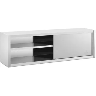 Royal Catering Edelstahl Hängeschrank - 200 x 45 cm - - 30 kg