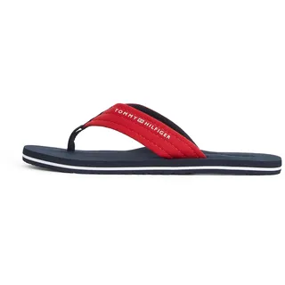 Tommy Hilfiger Herren Flip Flops Nyc Beach Sandal mit Logo, Rot (Primary Red), 40 - 40 EU