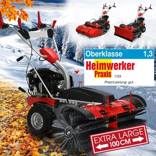 BRAST 3in1 XXL Benzin Kehrmaschine ESTART