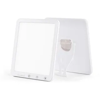 Beedove Tageslichtlampe 10000 Lux, Lichttherapielampe mit 4 Timern & 5 Helligkeitsstufen, Sonnenlicht Lampe für Lichttherapie, Faltbarer Ständer lichttherapie für den Büro/Zuhause