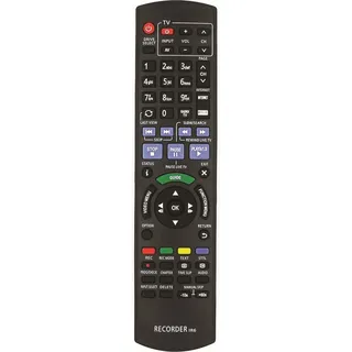 Ersatz Fernbedienung IR6 für Panasonic DMR-BST845EG / DMR-BST850 / DMR-BST850EG - Schwarz