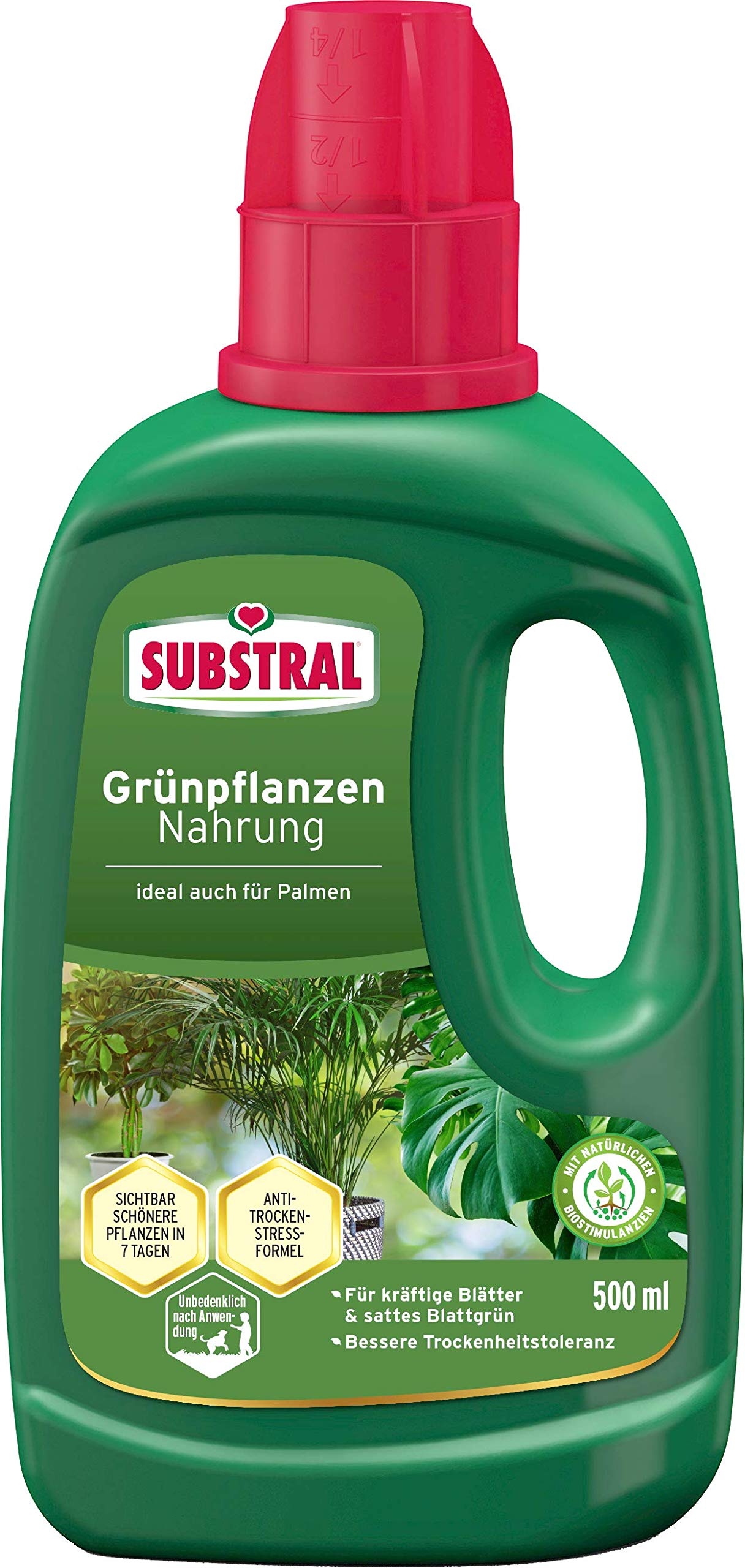 Bild Grünpflanzen Nahrung, Qualitäts-Flüssigdünger für alle Grünpflanzen, mit natürlichen Biostimulanzien, 500 ml