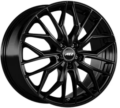 AEZ Porto Black Black Matt 9x21 ET 42 5/112 Alufelge Schwarz