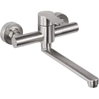 Wasserhahn Wandmontage 360° Drehbare Edelstahl Wasserhahn Küche Wandarmatur K...