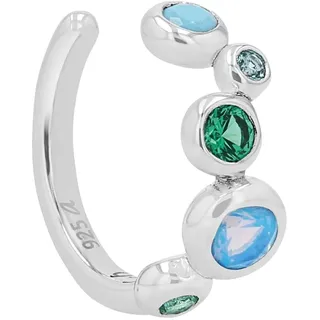 s.Oliver Earcuff 2039705 Silber synth. Zirkonia türkis,