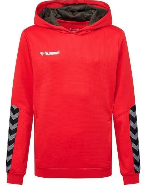 hummel Authentic Hoodie Kinder - rot/schwarz-164