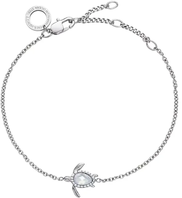 PAUL HEWITT - ARMKETTE - TURTLE MONO LIMITED - silber - white breeze