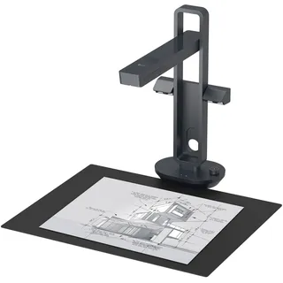 CZUR Buchscanner 14MP Scanner mit Led Schreibtischlampe, Dokumentenscanner mit OCR für Win und Mac, HD Dokumentenkamera scan bis zu A3 (Aura Pro)