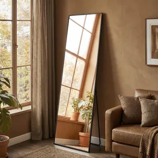 Songmics Ganzkörperspiegel 150 x 40 cm Tintenschwarz