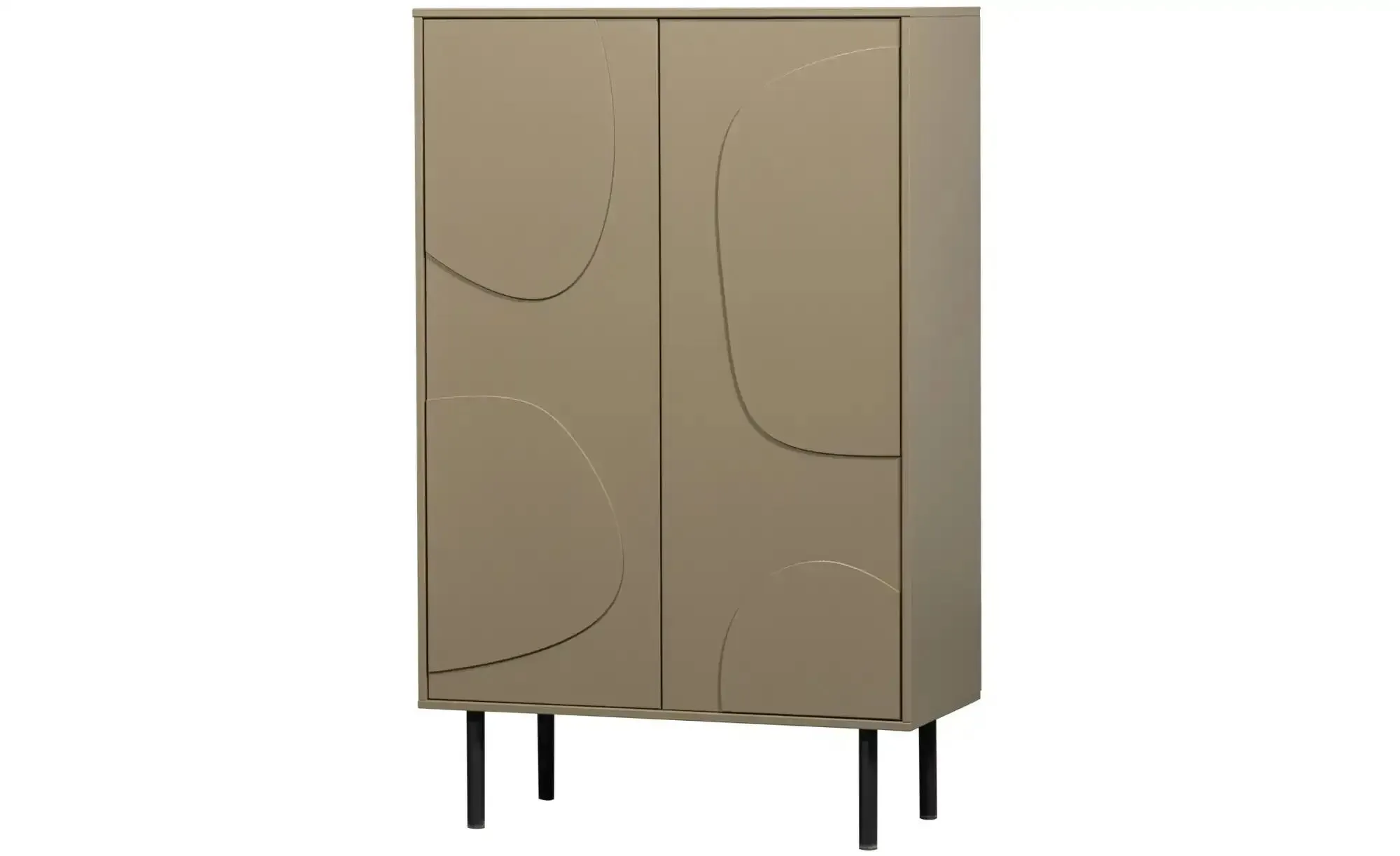 WOOOD Highboard   ¦ beige ¦ Maße (cm): B: 85 H: 135