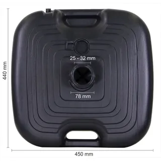Schneider Schirmständer PE 20 l Schwarz