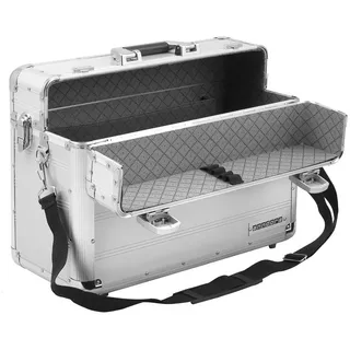 anndora Pilotenkoffer DK-202601, silber, mit 2 TSA-Schlössern, aus Aluminium Oberfläche -