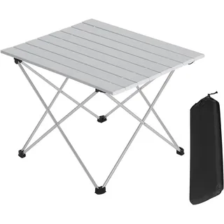Woltu Campingtisch Alu Silber