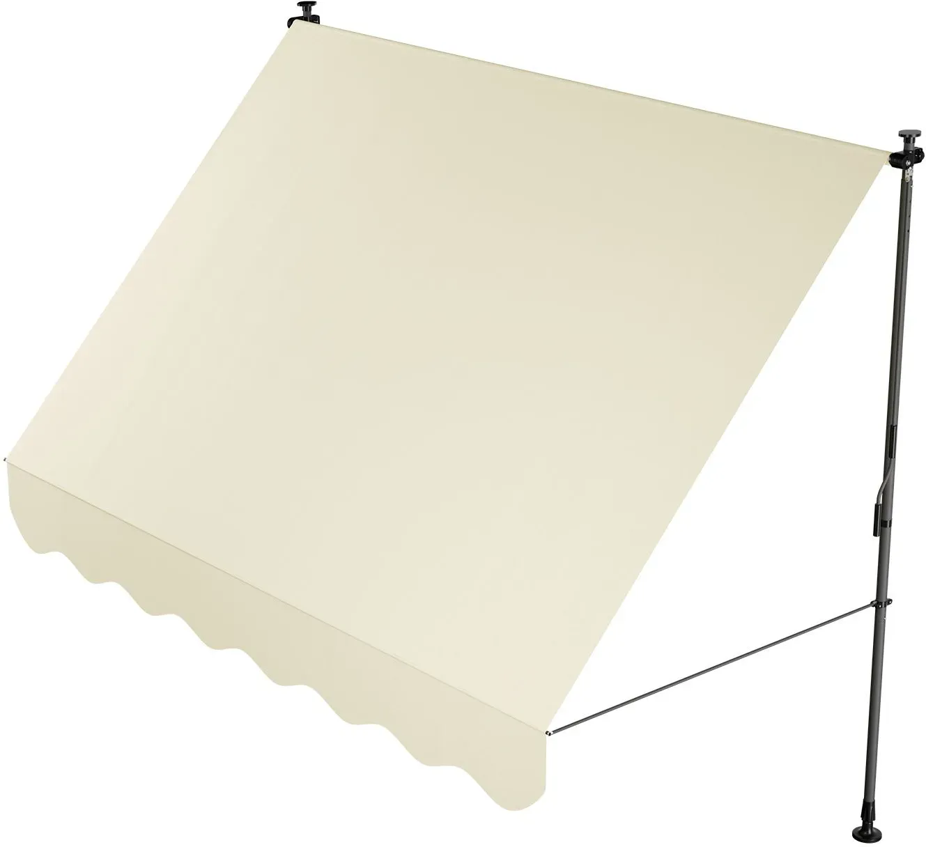 Klemmmarkise Kapstadt mit Handkurbel - Beige