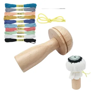 Socken-Stopfset – Stopf-Ei, Stopfzubehör-Set aus | Stopfmaschine für Miniwebstühle, Stopfnadeln von Mendi