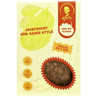 VEGAN PETE - Jackfrucht süß-sauer Style, veganes Fertiggericht in Bio-Qualität, 8 x 250g