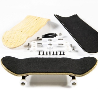 PhoneNatic Miniskateboard Finger-Skateboard Bau Set - Fingerboard - Griffbrett, Design 3 (Gelbbraun) gelb|braun