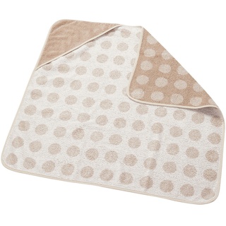 Leander Babybadetuch, towel with a hood, beige color