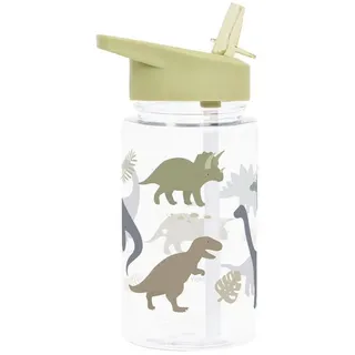 A Little Lovely Company Trinkflasche 450ml(Dinosaurier Hellgrün)