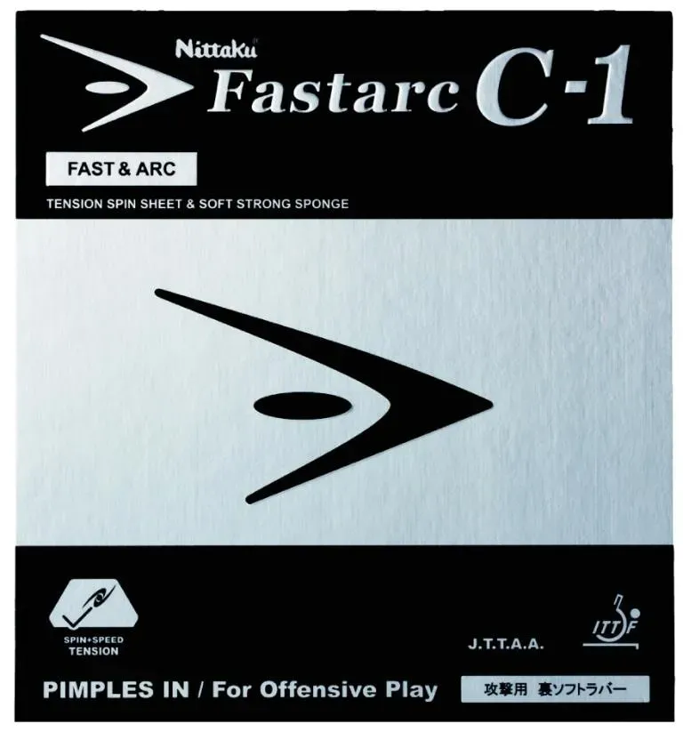 Nittaku Belag Fastarc C-1 schwarz 1,8 - schwarz 1,8