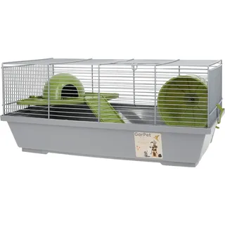 GarPet Hamsterkäfig Mäusekäfig Kleintierkäfig Nagerkäfig Zwerghamster Käfig Hamsterhaus Laufrad Etage Rampe Zubehör