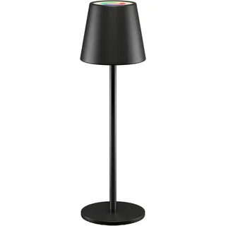 goobay Kabellose LED-Tischleuchte RGBW, aufladbar, dimmbar 36cm, schwarz