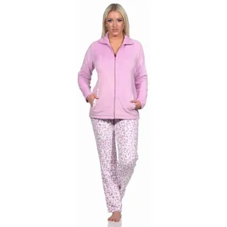 normann Hausanzug Homewear Coralfleece Animal Look - 76686 in pink | Gr.: 44-46