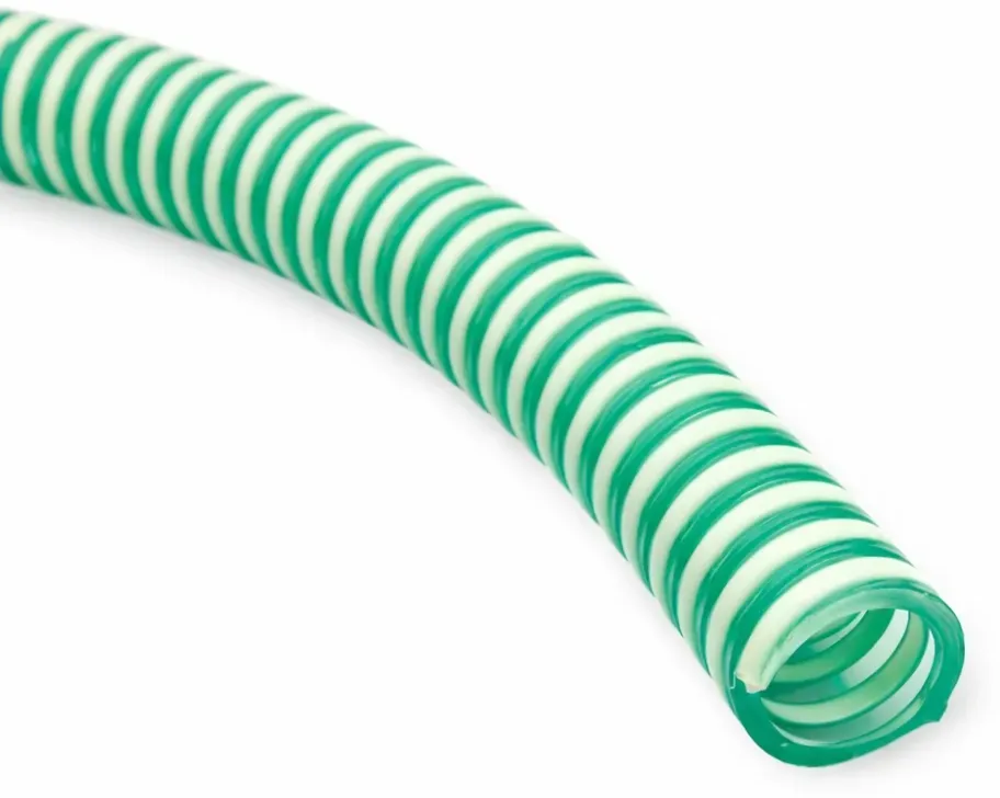 Spiralsaug- und Druckschlauch PVC hellgrün Wasserschlauch  / (Schlauchgröße: Innen x Aussen) 38 x 44,6 mm