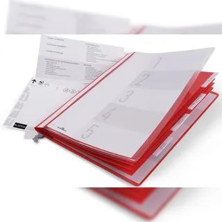 Durable Personalhefter DIN A4 kaufmännische Heftung rot