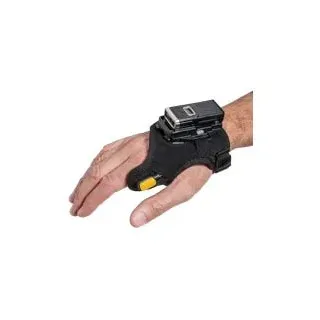 Zebra RS6100 – 2D Wearable Scanner kabellos (Bluetooth) / Extended Range / GRAU / Kit / mit Akku, Handrückenhalterung (ohne Schlaufe) RS61B0-KBENZWR