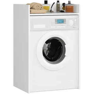Akord Waschmaschinenschrank Weiß, 64 cm, 1 Regalboden B64xH50xT98 cm