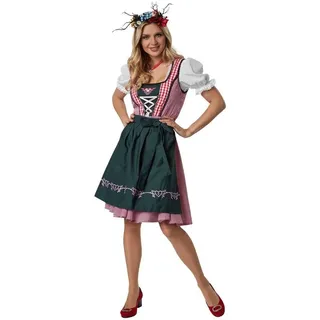 dressforfun Dirndl Frauenkostüm Mini-Dirndl Berchtesgaden Modell 1 rot S