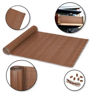 mit Steg 90 x 400 cm braun
