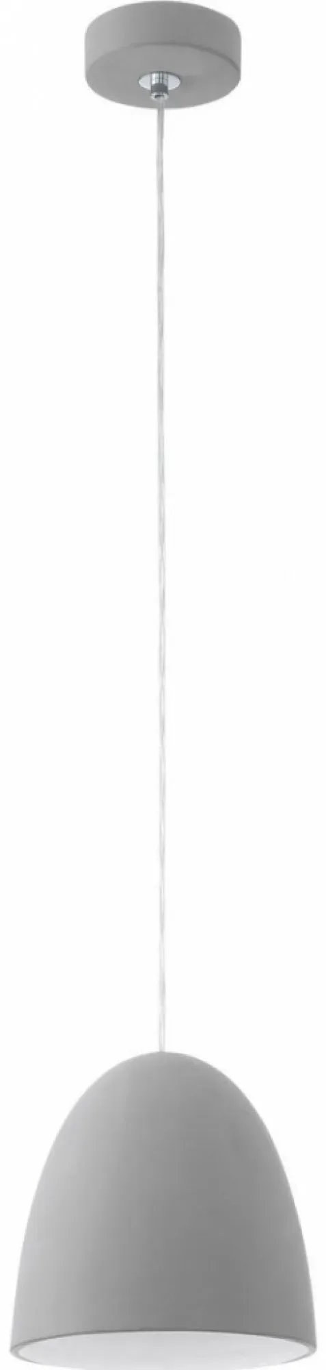 Eglo Pendelleuchte Pratella Keramik Grau E27 Max. 60W Ø20,5cm