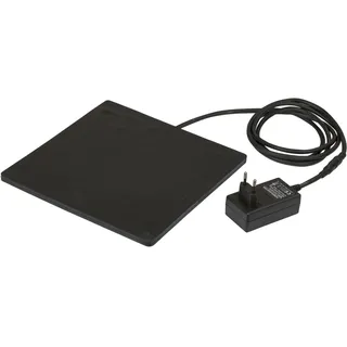 Kerbl Gummi-Heizplatte 24x24x0,7 cm (für Geflügeltränke, Kabellänge 2 m)