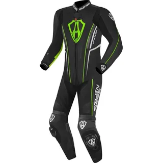 Arlen Ness Losail 1-Teiler Lederkombi, schwarz-grün, Größe 48 für Männer