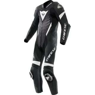 Dainese Laguna Seca 6, Lederkombi 1tlg. perforiert - Schwarz/Weiß/Grau - Kurz 64