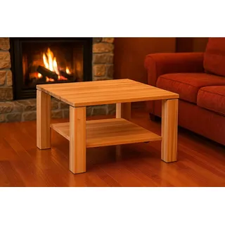 bv-vertrieb Couchtisch Sofatisch Kernbuche Couchtisch mit Rollen