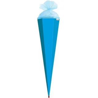 ROTH XXL-Basteltüte, pazifikblau, 100cm, eckig, Rot(h)-Spitze