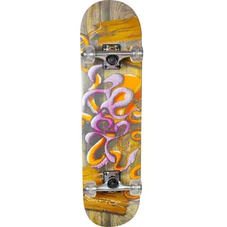 NEW SPORTS Skateboard Octopus Gelb
