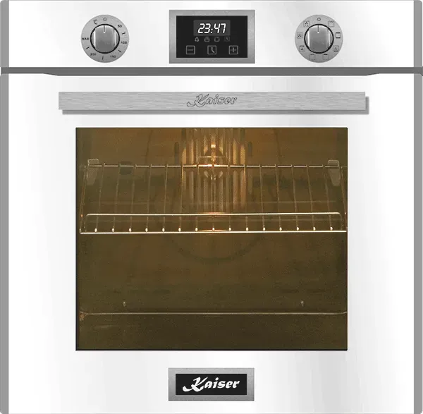 Kaiser EH 6326 W Einbau Backofen 79L Selbstreinigung Drehspieß 10 Fkt. 60 cm