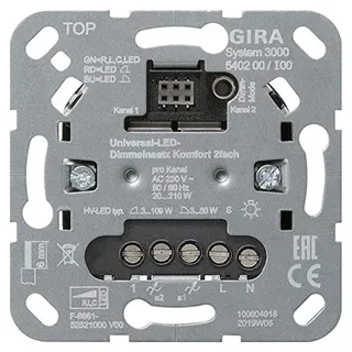 Gira Uni-LED-Dimmeinsatz 2fach 540200