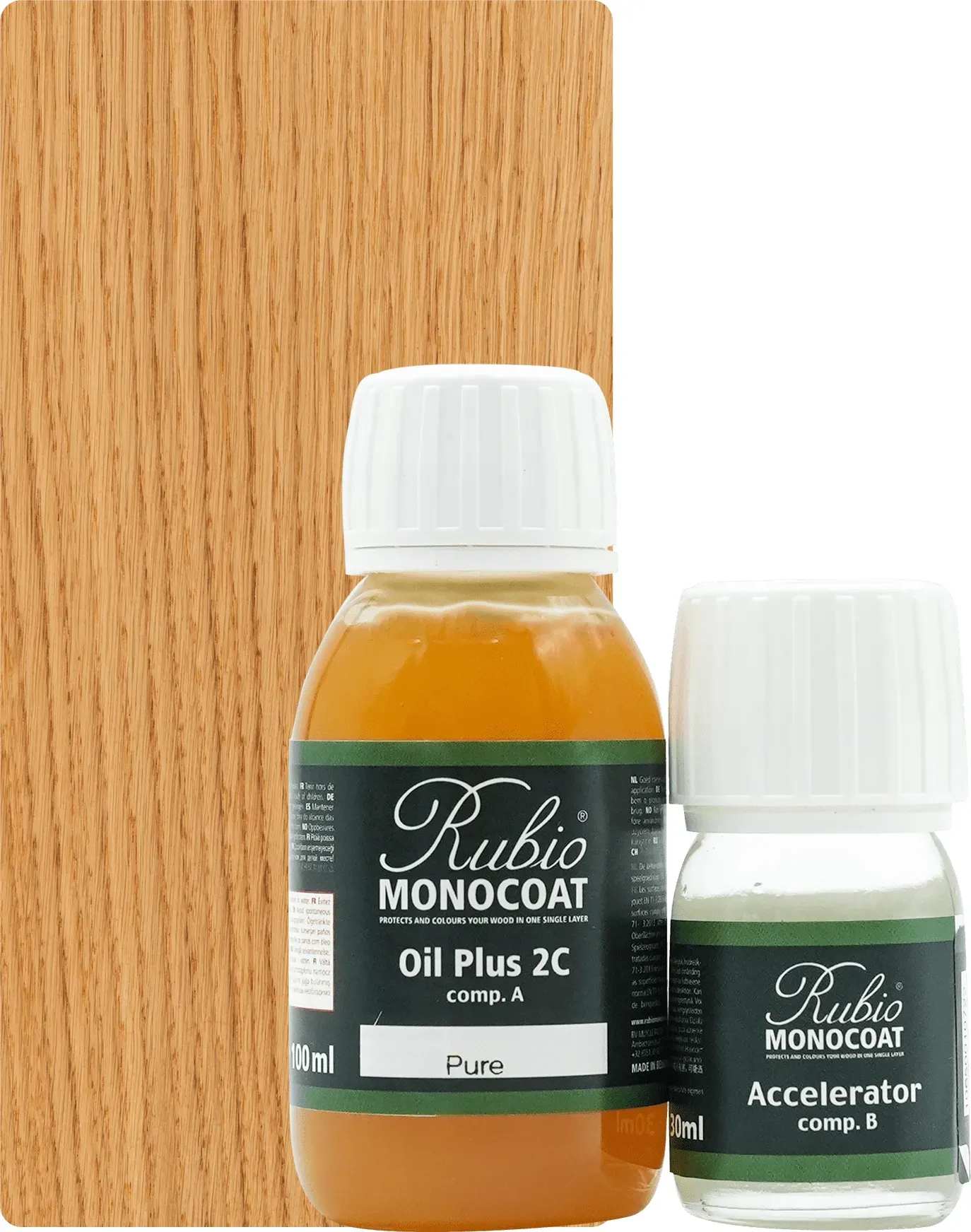 Rubio Monocoat Set Oil Plus 2C Pure (Transparent) 130ml (A+B) - 130ml [5m2]