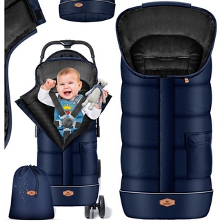 Kidiz KIDIZ® Babyfußsack Baby Fußsack Winterfußsack Babyschale mit Reißverschluss Kuschelsack Babydecke Kinderwagen waschbar Tasche passend für alle Kinderwagen Bett Wärmedecke aus Thermo-Fleece